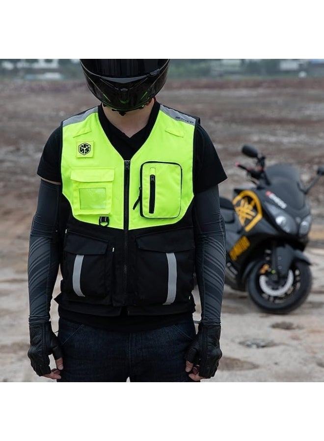 Scoyco Reflective Mesh Motorcycle Safety Vest - Image 4