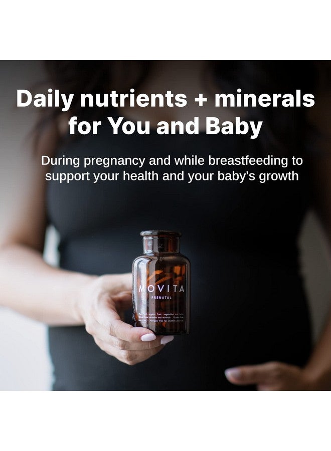 Movita Movita Prenatal Multivitamin - Organic Fermented Whole Foods for Healthy Pregnancy, Fetal Development & Postnatal Support - Vegan, Gluten-Free, Non-GMO, 30-Day Supply (Eco-Friendly Refill Pouch) - Image 3