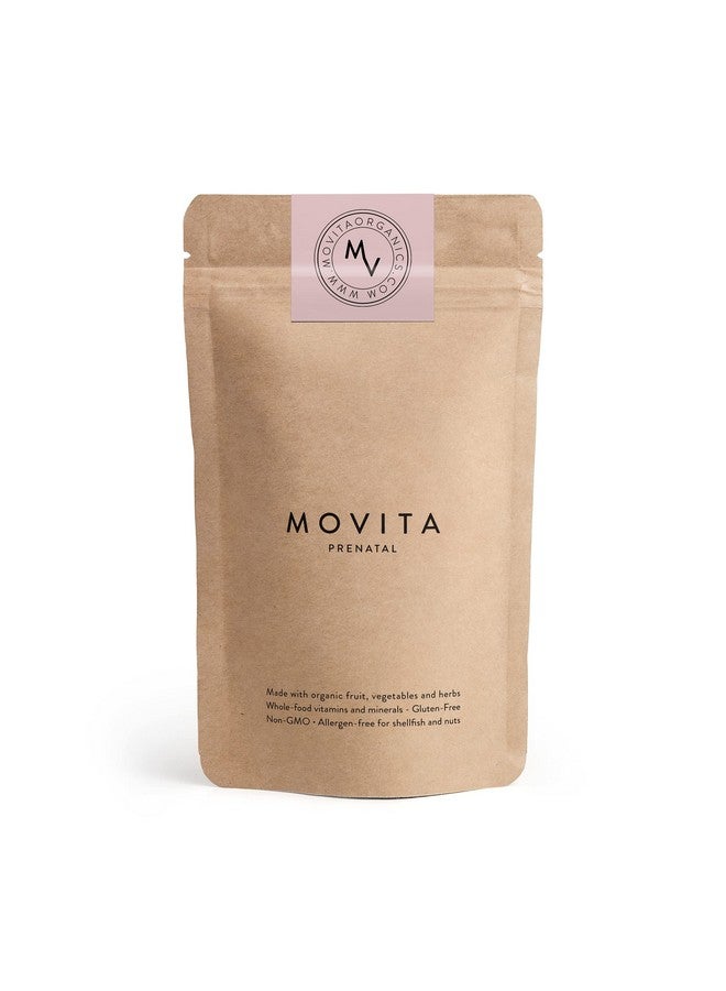 Movita Movita Prenatal Multivitamin - Organic Fermented Whole Foods for Healthy Pregnancy, Fetal Development & Postnatal Support - Vegan, Gluten-Free, Non-GMO, 30-Day Supply (Eco-Friendly Refill Pouch) - Image 1