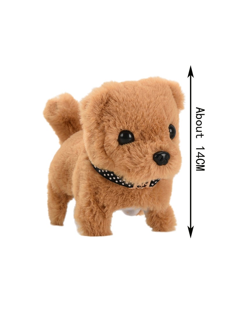 Yellow Short-Eared Bichon Electronic Plush Stuffed Animal Interactive Puppy Touch Control, Electronic Dog Pet, Robot Toy, Animated Toy Dog ​​Suitable For Kids Baby - Image 2