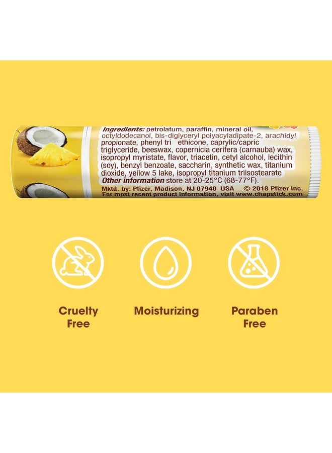 تشابستيك مرطب شفاه تشابستيك بنكهة جوز الهند من مجموعة تروبيكال بارادايس إصدار محدود - رائع لترطيب الشفاه الجافة والمتشققة - 0.15 أونصة لكل عبوة، 12 عودًا - Image 2