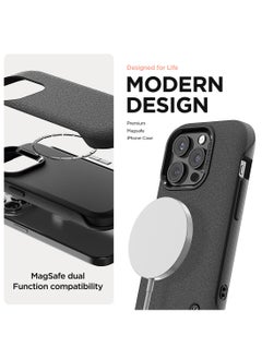 VRS Design Terra Guard Modern for iPhone 15 Pro Case Cover with MagSafe - Sandstone  - Image 2
