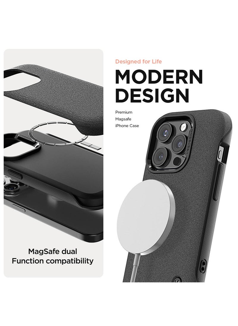 VRS Design Terra Guard Modern for iPhone 15 Pro Case Cover with MagSafe - Sandstone  - Image 2