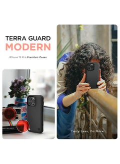 VRS Design Terra Guard Modern for iPhone 15 Pro Case Cover with MagSafe - Sandstone  - Image 5