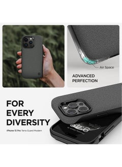 VRS Design Terra Guard Modern for iPhone 15 Pro Case Cover with MagSafe - Sandstone  - Image 3