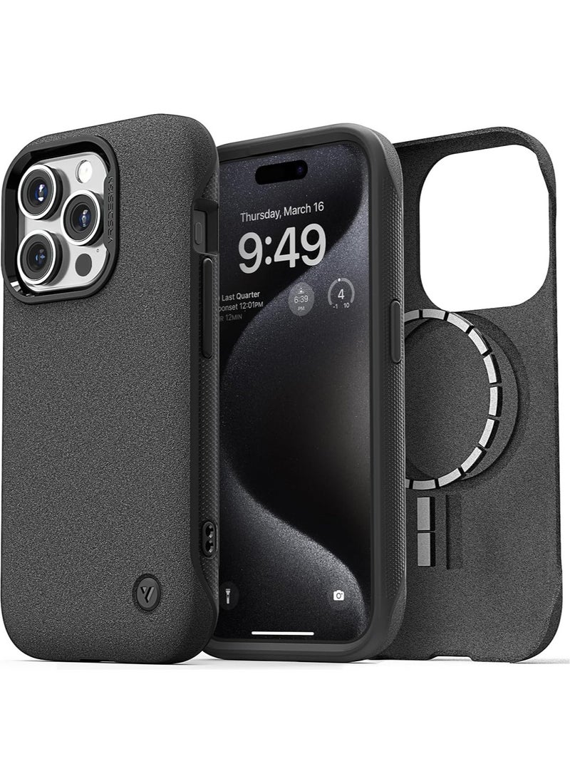 VRS Design Terra Guard Modern for iPhone 15 Pro Case Cover with MagSafe - Sandstone  - Image 1