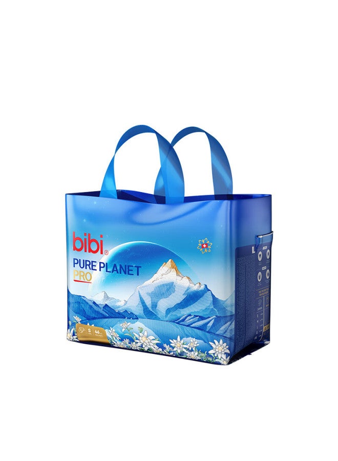 Bibi Pure Planet Pro Diapers S46 Newborn Small Size Super Soft Breathable Sleepy Baby Diapers