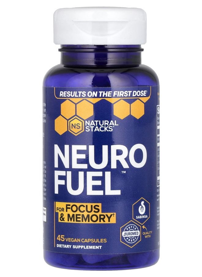Natural Stacks - Neuro Fuel 45 Vegan Capsules - Image 1