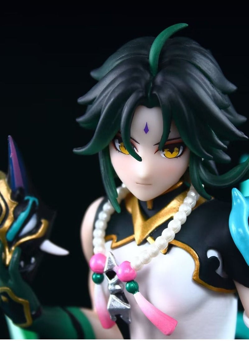 Genshin Impact Xiao Figure, Anime Collection Model Toy,Teenager Gifts Desktop Decoration
