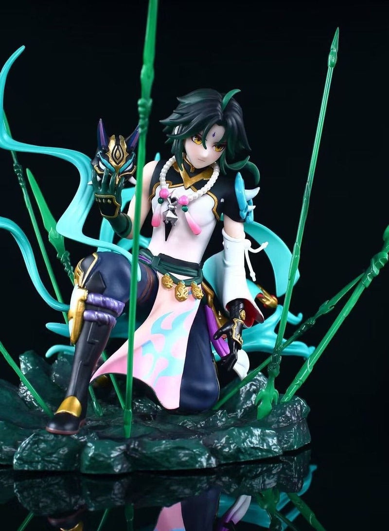Genshin Impact Xiao Figure, Anime Collection Model Toy,Teenager Gifts Desktop Decoration