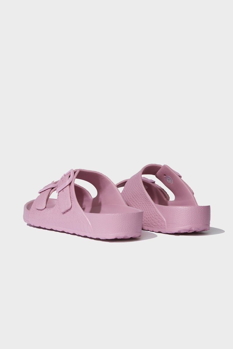 DeFacto Pink Woman Woman Flat Base Slip On Eva Slippers Casual - Image 3