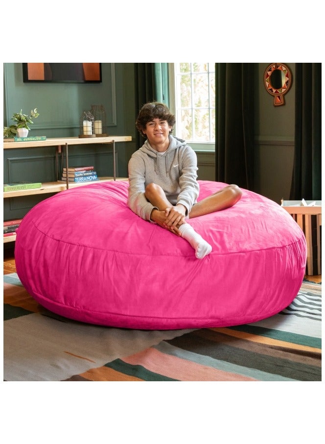 Comfy Comfy Oversized XXL Suede Cocoon Sack Family Bean Bag Pink  - Image 2
