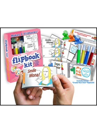 Make Your Own Flipbook Kit: Fine Art: Mona Lisa And Degas Dancer - Paper Stop Motion Animation Kit : Creative Flip Book Kit For Kids 6-12 And Creative Animation Artists - pzsku/Z2EC543D20AEB53A3EE8FZ/45/_/1734348255/ef6da28b-d3df-4aec-99d4-73a3fc8d121a