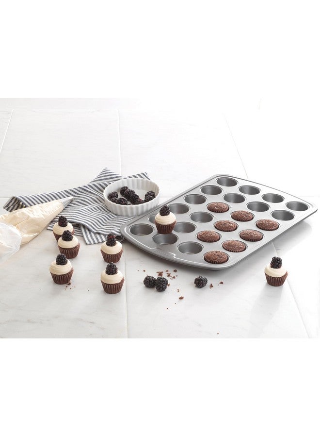 GoodCook Everyday Non-Stick Steel 24 Cup Mini Muffin Pan - Heavy Duty Small Muffin Pan, Bakeware Cupcake Pan, Delicious Baked Goods Muffin Tin Tray, Dishwasher Safe - Image 2