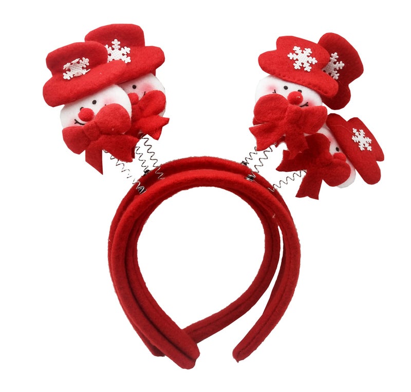 brown leaf brown leaf Combo of Christmas Accessories Santa Eye Glasses Hair Band Santa Face Mask Wrist Band and Santa Cap Combo Pack for Party Props (Combo Pack 4 Cap 4 Band 4 Glasses 4 Hair Band 4 Mask) - Image 2