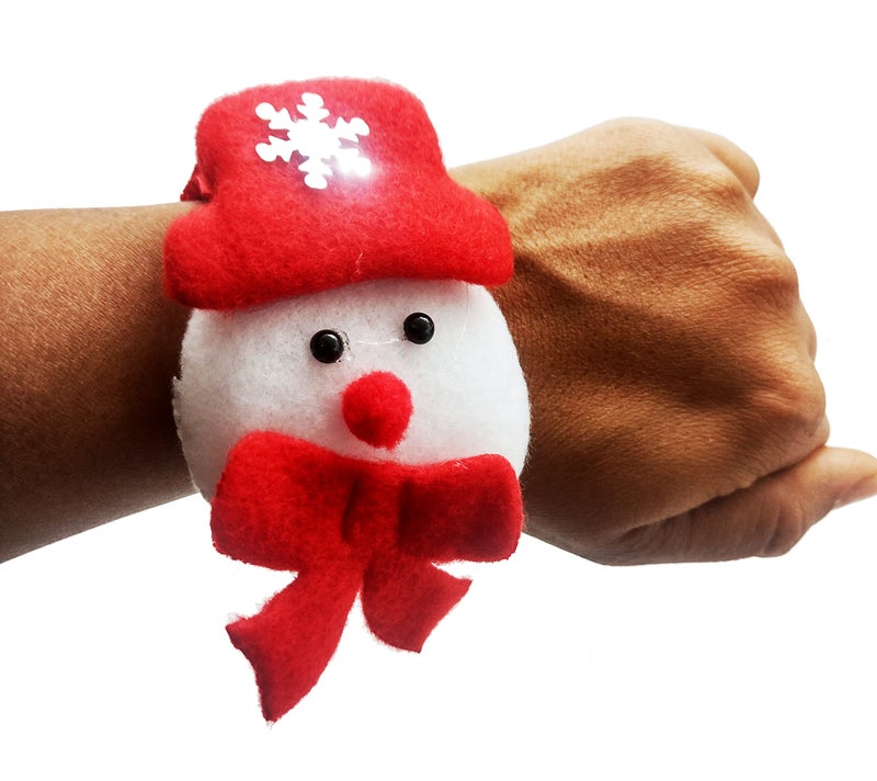 brown leaf brown leaf Combo of Christmas Accessories Santa Eye Glasses Hair Band Santa Face Mask Wrist Band and Santa Cap Combo Pack for Party Props (Combo Pack 4 Cap 4 Band 4 Glasses 4 Hair Band 4 Mask) - Image 4