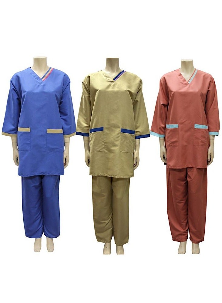 1home Housemaid Uniform Maid Nanny Scrub Suit 3 piece set  - Image 1