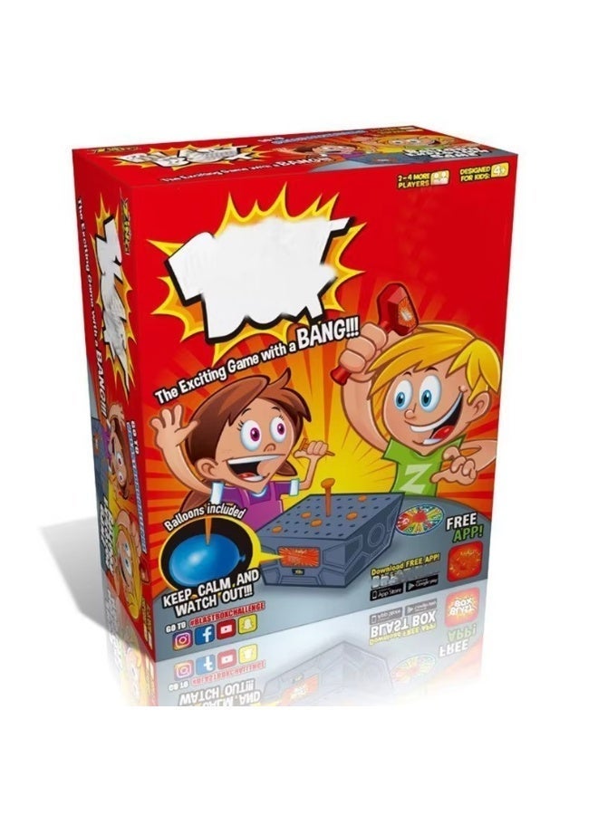ST ZONE Funny Blast Box Balloon Game for Kids – Action Party Toy, Family Fun Board Game, Interactive Balloon Blasting Game, Kids Birthday Gift Toy - Image 1