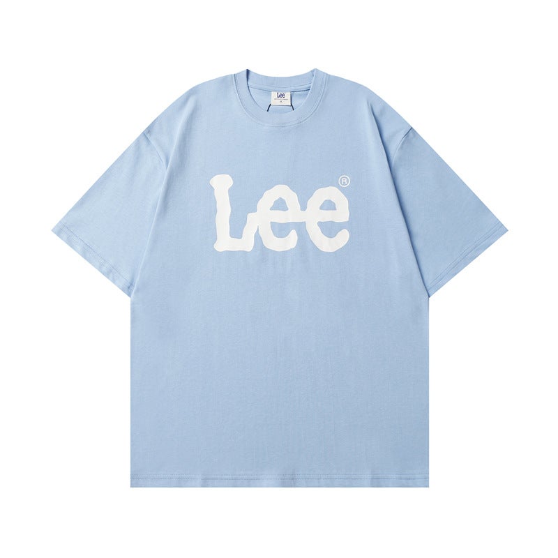 Lee Classic Logo Loose Round Neck Cotton Short Sleeve T-Shirt - Image 1