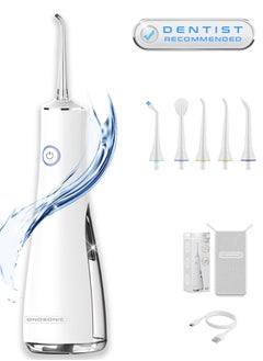 ONOSONIC ONOSONIC DF-1 Cordless Rechargeable USB Portable Water Flosser Oral Irrigator for Teeth, Gums, Braces 5 Flossing Tips  Select  Pressure Modes   Travel Bag  Dentist Recommended  - Image 1