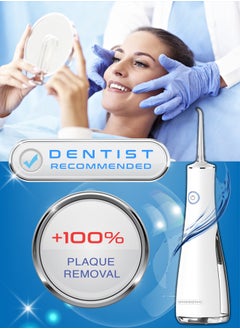 ONOSONIC ONOSONIC DF-1 Cordless Rechargeable USB Portable Water Flosser Oral Irrigator for Teeth, Gums, Braces 5 Flossing Tips  Select  Pressure Modes   Travel Bag  Dentist Recommended  - Image 4