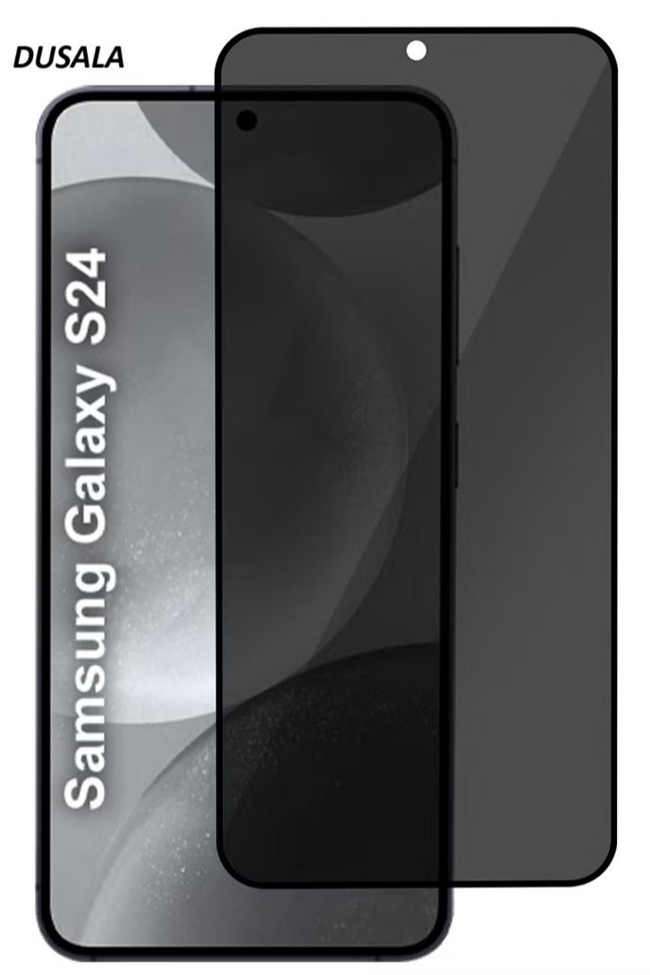 DUSALA Samsung Galaxy S24 Privacy Screen Protector Anti-Bubble, Shock-Proof, High Durability Clear-1 - Image 1