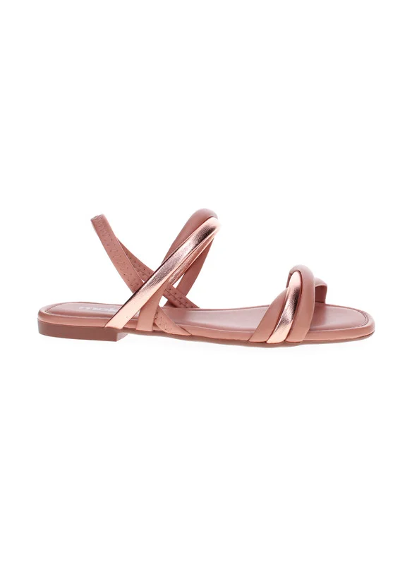 MOLECA Moleca Ladies Flat Sandals Nude | Made In Brazil