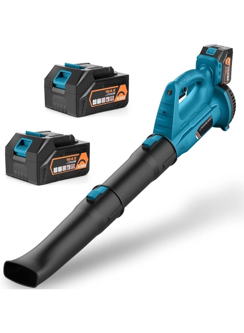 Cordless Leaf Blower with 2 Rechargeable Battery & Charger, 320 CFM 150 MPH Electric Handheld Blower, Lightweight 6-Speed Variable Air Control for Lawn, Garden, Patio, Yard & Driveway Cleaning - Image 1