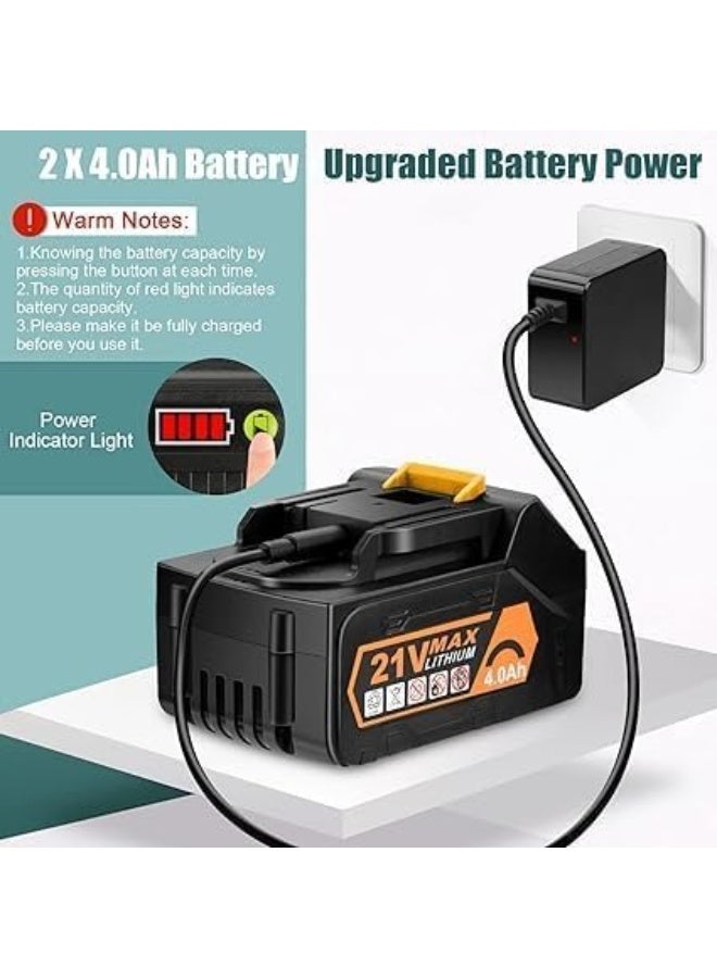 Cordless Leaf Blower with 2 Rechargeable Battery & Charger, 320 CFM 150 MPH Electric Handheld Blower, Lightweight 6-Speed Variable Air Control for Lawn, Garden, Patio, Yard & Driveway Cleaning - Image 5