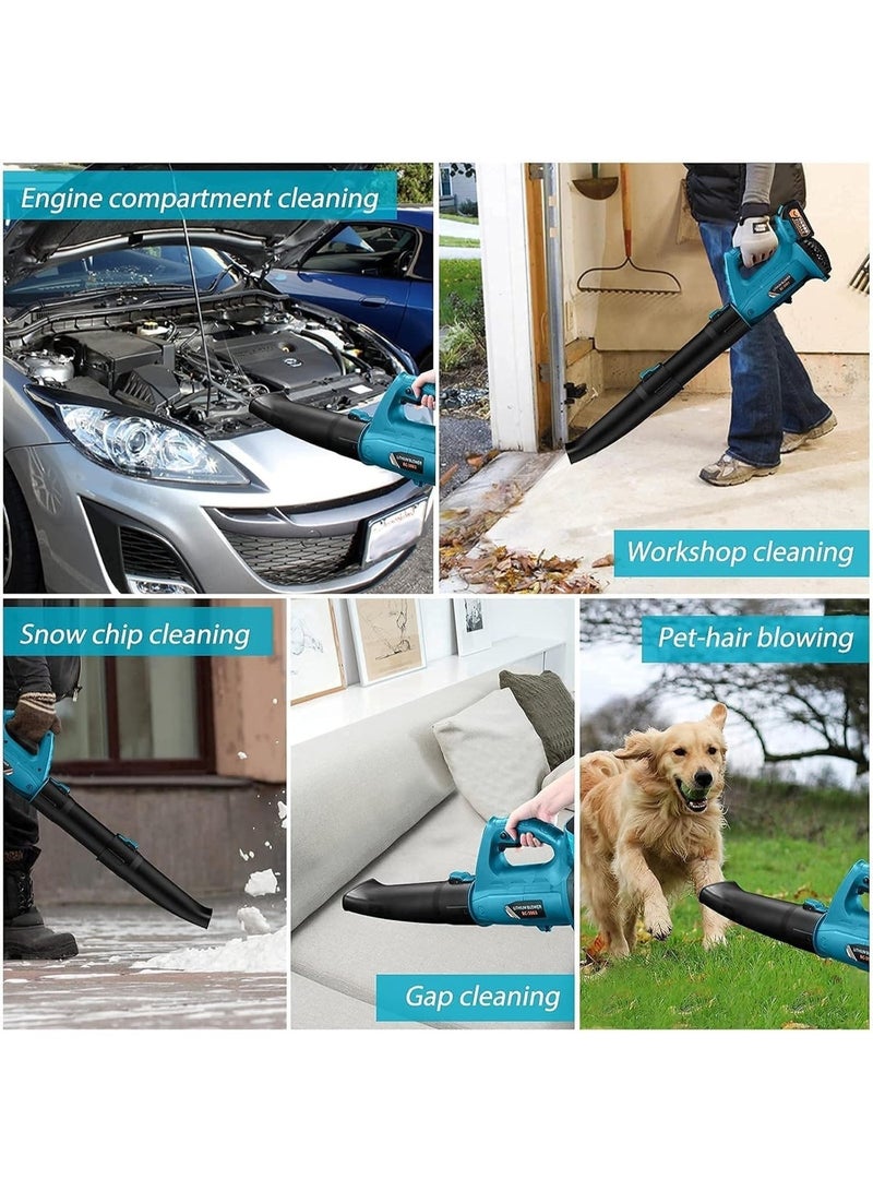 Cordless Leaf Blower with 2 Rechargeable Battery & Charger, 320 CFM 150 MPH Electric Handheld Blower, Lightweight 6-Speed Variable Air Control for Lawn, Garden, Patio, Yard & Driveway Cleaning - Image 4