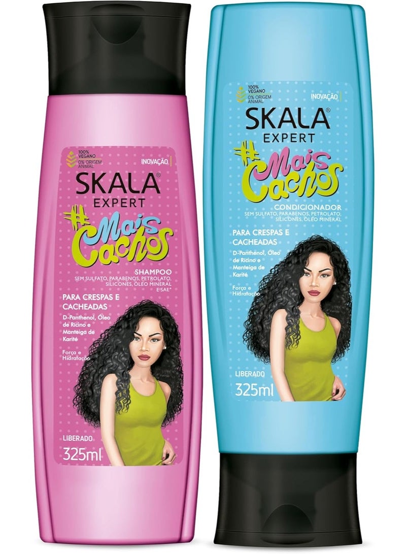 سكالا Mais Cachos Shampoo & Conditioner Kit | Ideal for Curly, Frizzy, Dry & Damaged Hair - Image 1