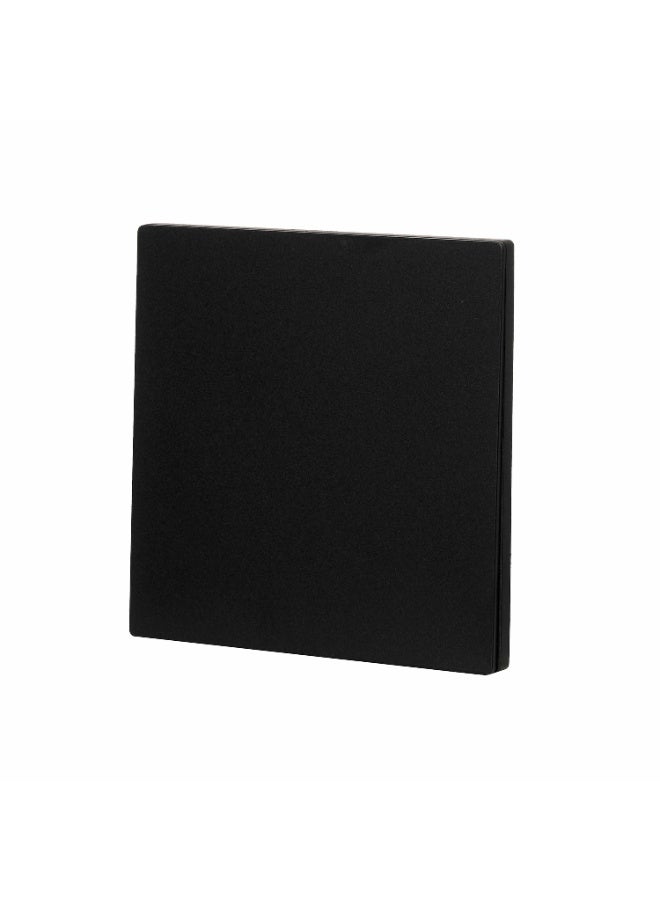 Donmarco Ultra Thin 1 Gang 1 Way Switch 10A 250V– Ultra Thin Glass, Modern & Durable, Fire-Resistant Electric Switch, 15-Year Warranty, Wall Switch for Home and Office (Matt Black) - Image 1