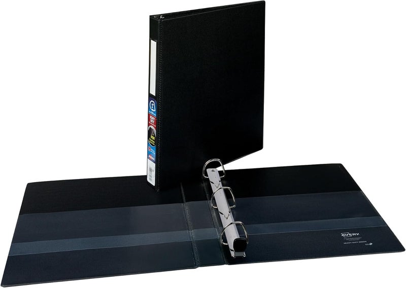 AVERY Heavy-Duty Binder with 1-Inch One Touch EZD Ring, Black (79990) - Image 1