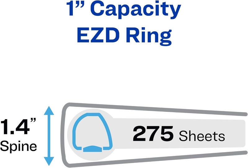 AVERY Heavy-Duty Binder with 1-Inch One Touch EZD Ring, Black (79990) - Image 2
