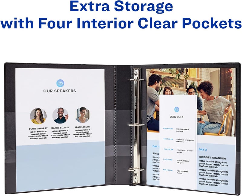 AVERY Heavy-Duty Binder with 1-Inch One Touch EZD Ring, Black (79990) - Image 5