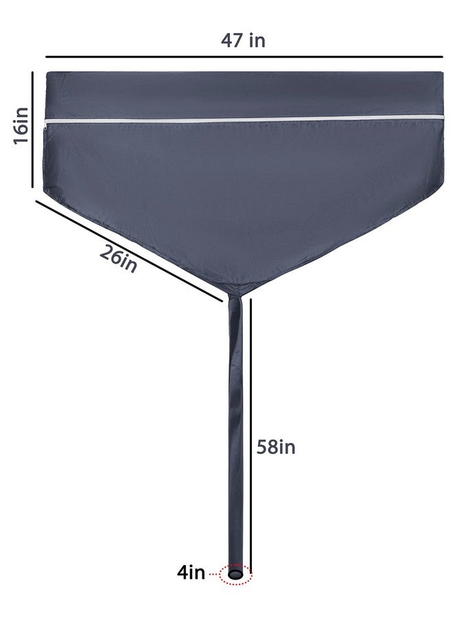 Classic Split AC Service Wash Bag/Cover for Indoor Unit, Waterproof (1.5 Ton, Grey) - Image 5