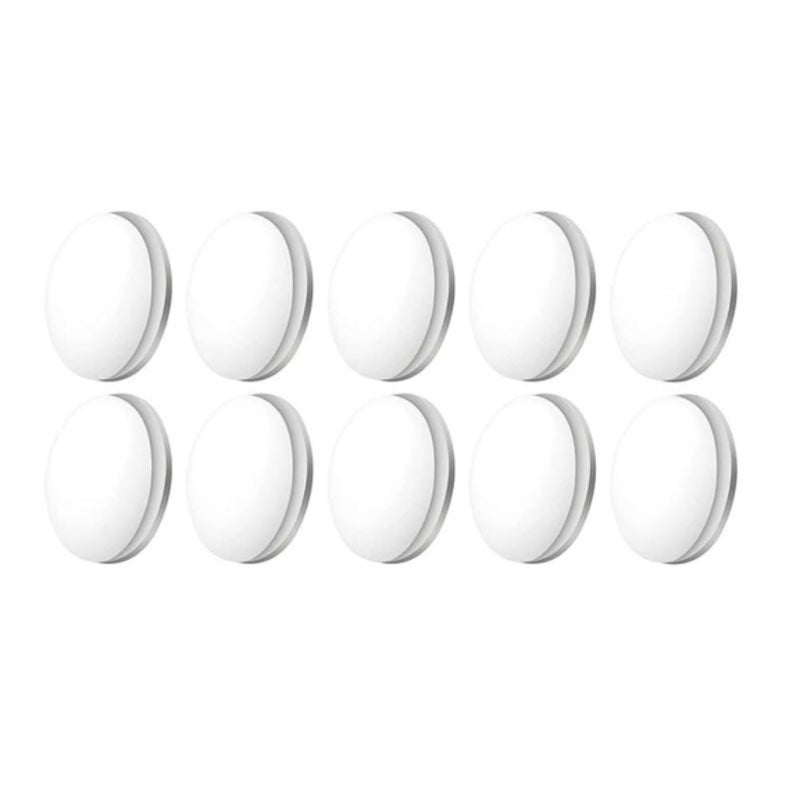 Curtain Weights: 10 White Durable Plastic Magnetic Units - Strong Windproof Solution Magnetic Curtain Weights for Home Curtains, Shower Curtains and Tablecloths - Image 1
