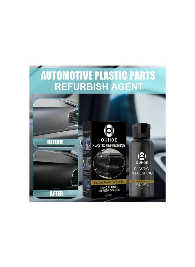 silvercnc - Plastic Revitalizing Coating Agent, Car Plastic Revitalizing Coating Agent, Nano Plastic Refreshing Coating, Car Plastic Parts Refurbish Agent (30ml, 3pcs) - Image 1