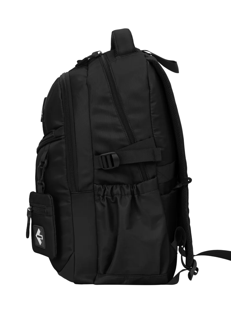 PARAJOHN Parajohn School Bag 19 Inch for Boys & Girls, Lightweight Backpack with Laptop Compartment, Spacious Storage & Side Bottle Pocket, Black