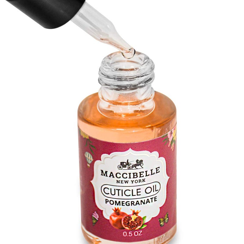 Maccibelle Cuticle Oil 0.5 oz for Dry Cracked Cuticles (Pomegranate) - Image 3