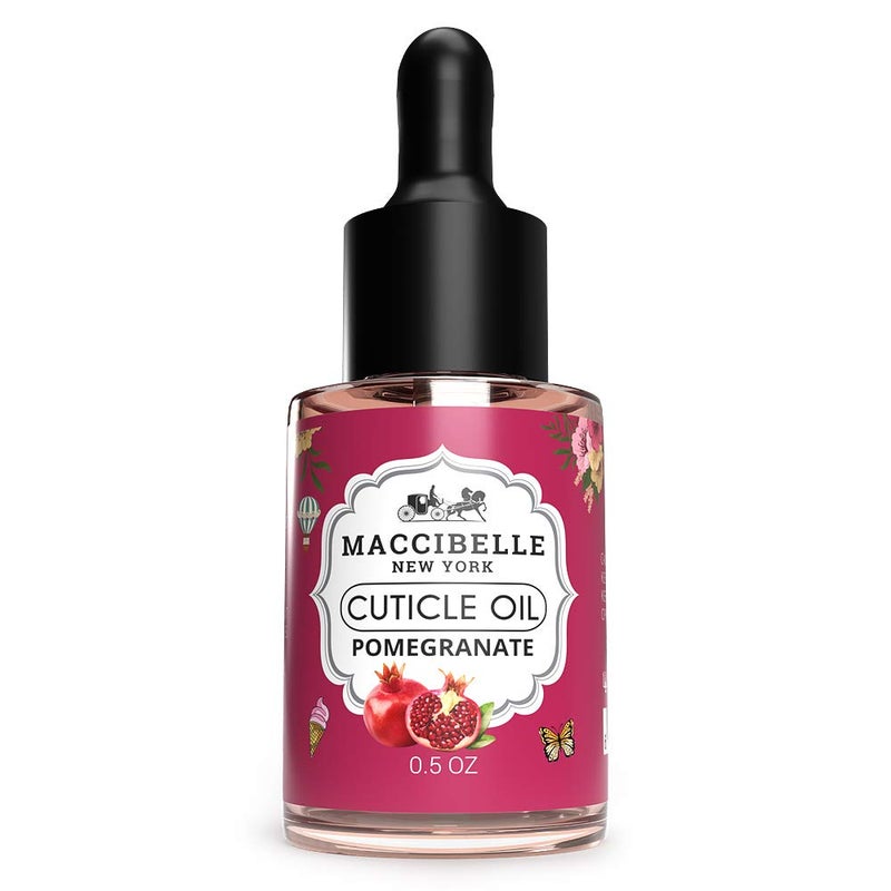 Maccibelle Cuticle Oil 0.5 oz for Dry Cracked Cuticles (Pomegranate) - Image 1