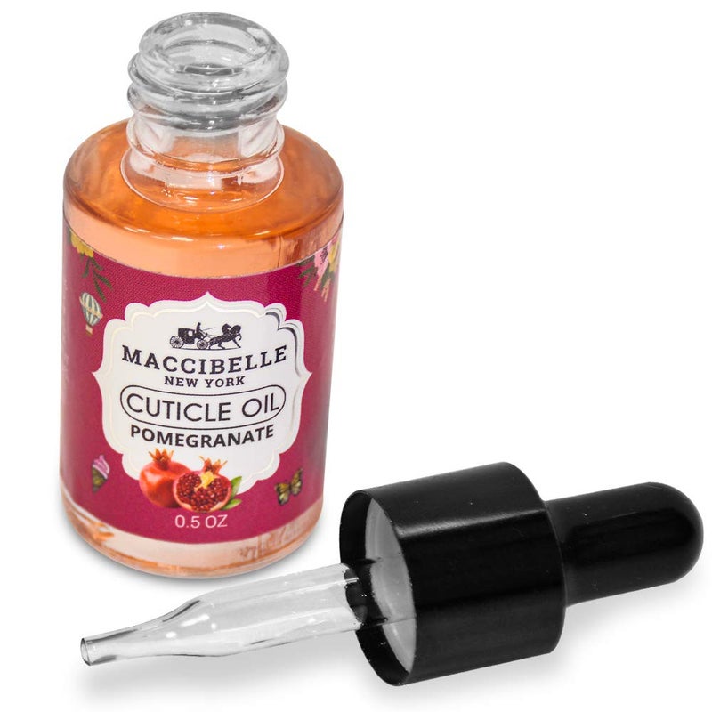 Maccibelle Cuticle Oil 0.5 oz for Dry Cracked Cuticles (Pomegranate) - Image 2