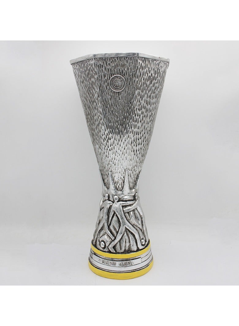 زينة كأس الدوري الأوروبي لكرة القدم يمكن استخدامها كزينة لمكتب أو خزانة عرض زينة لمشجعي كرة القدم - Image 2