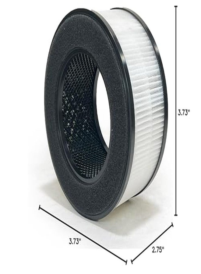 Nispira BS-01 3-In-1 True HEPA Filter Replacement Compatible with Slevoo Air Purifier BS-01 | Removes Smoke, Chemical VOCs, Odor | 1 Pack - Image 3