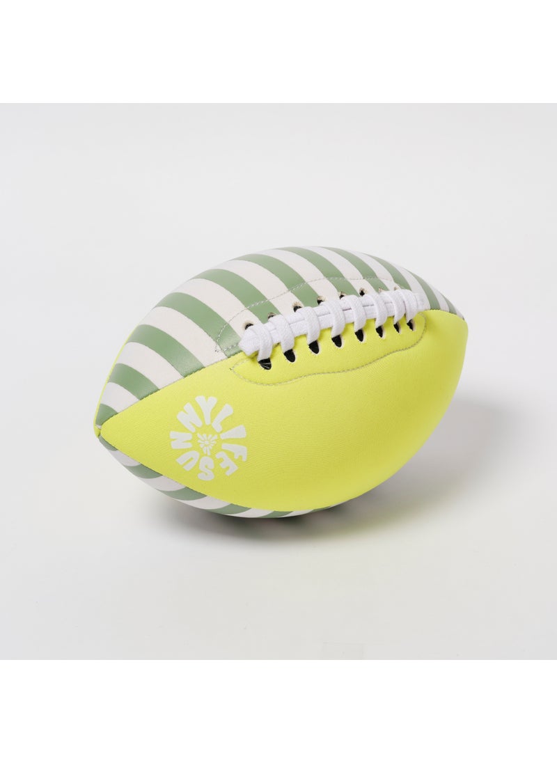 SUNNY LIFE - Neoprene Football Tides Out Citrus - Image 1