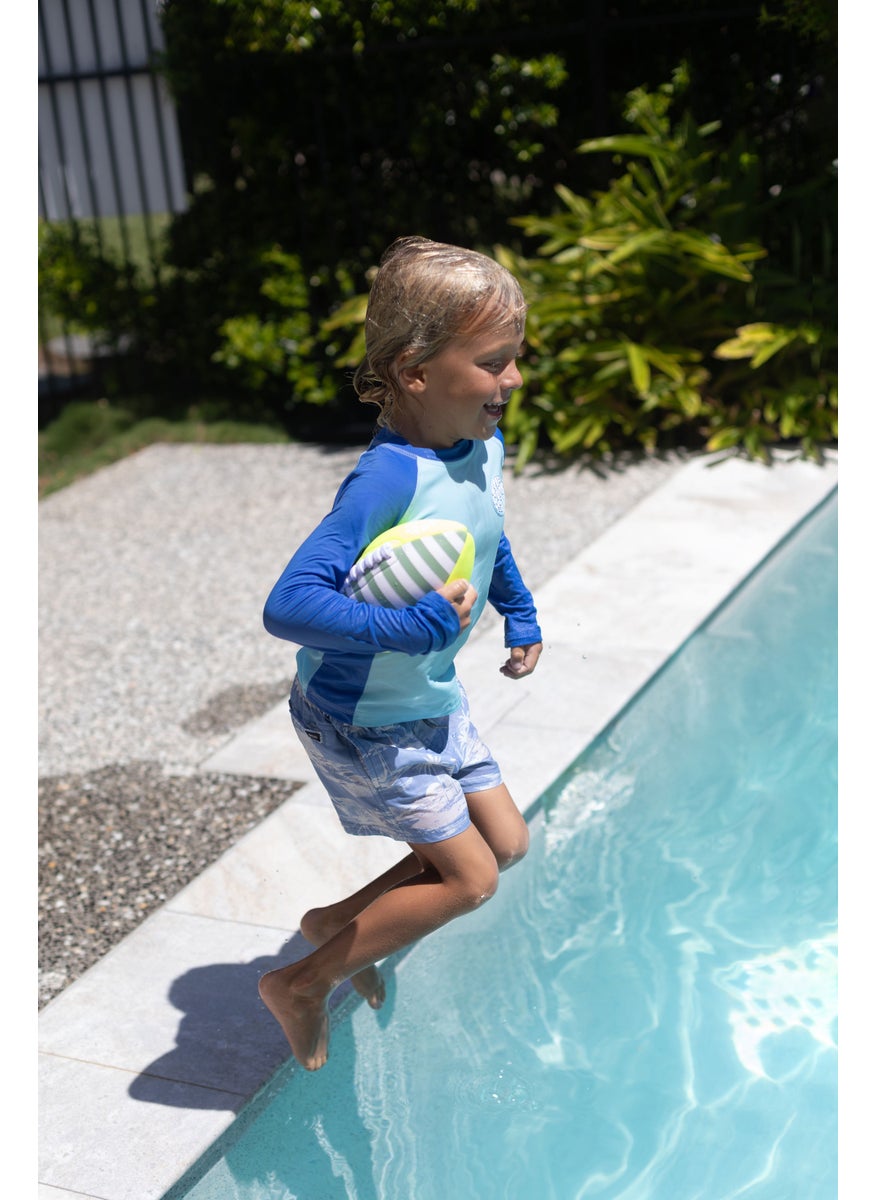 SUNNY LIFE - Neoprene Football Tides Out Citrus - Image 1