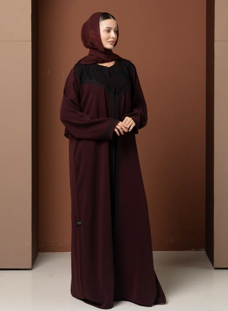 Meem by Mariyah  Front open abaya with sheila for Women | Best Price UAE