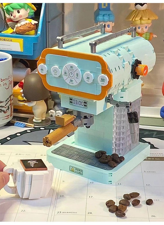 Topyich - Coffee Machine Model Building Blocks Set Toys for Child, 640PCS Educational Block Toys Gift for Kids,Home Decoration Collection, Birthday Gift Idea - Image 1