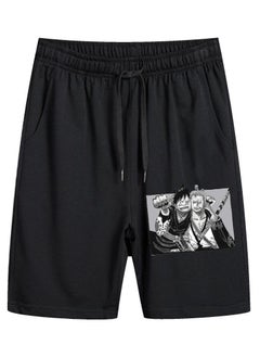KUYING Summer One Piece Loose Print Casual Shorts  - Image 1