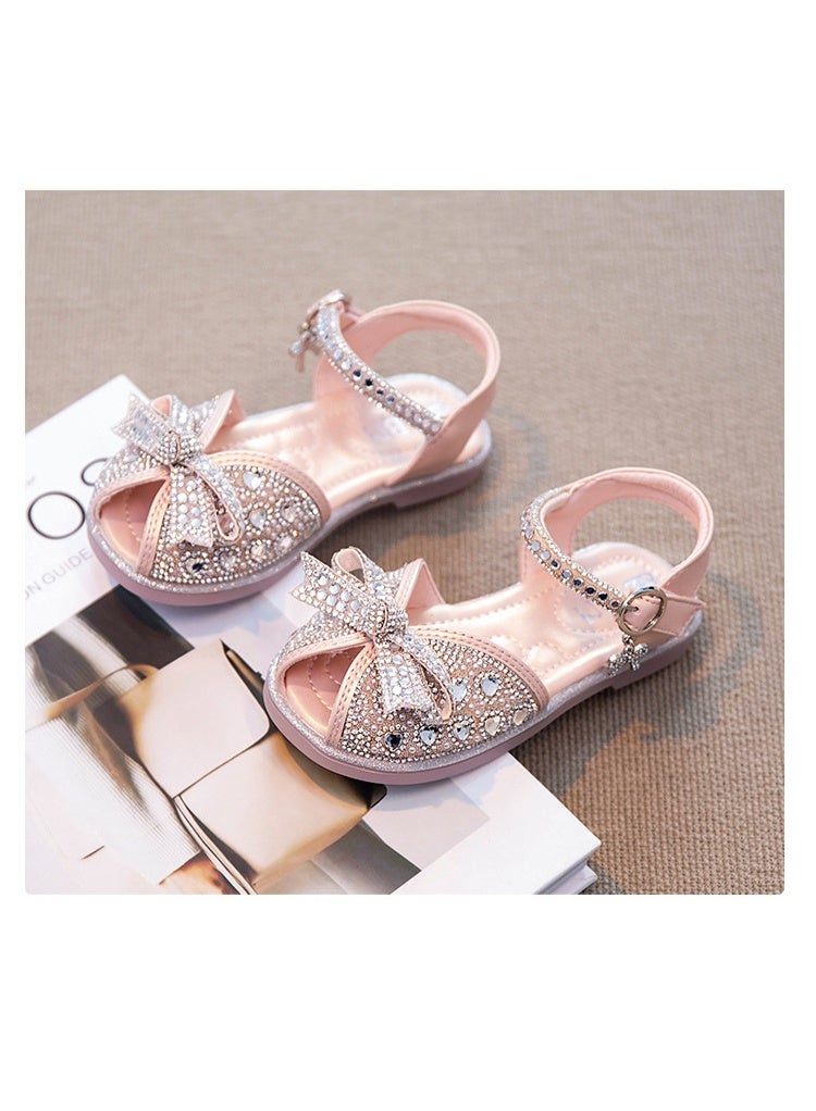 NIBEMINENT Kids'Casual Shoes Sandals  Leather Sequin  Summer Flat Shoes For Girls Breathable Anti-slip  - Image 3
